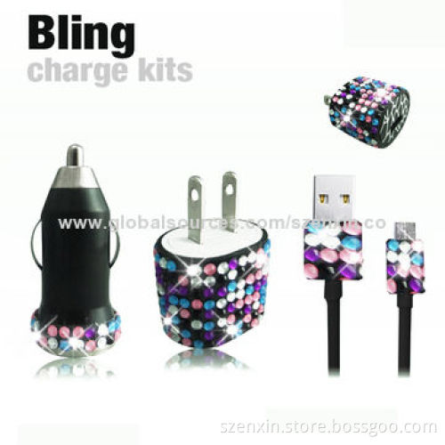 Bling charger for iPhone 5, colorful and beauty